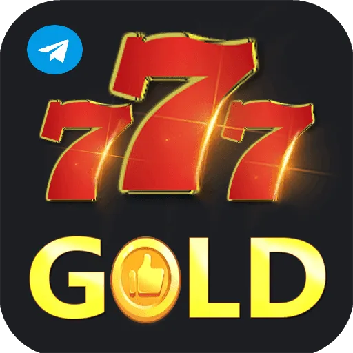 Imagem promovendo o canal oficial da 777gold no Telegram